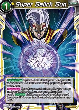 Super Galick Gun BT8-088 card from Malicious Machinations