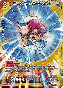 Son Goku, Dawn of Divinity BT8-109 card from Malicious Machinations