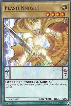 Flash Knight DEM4-EN003 card from Advanced Demo Deck Extra Pack