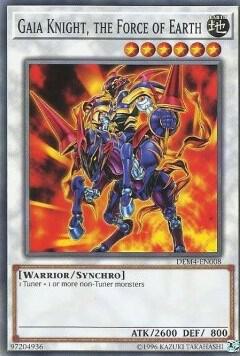 Gaia Knight, the Force of Earth DEM4-EN008 card from Advanced Demo Deck Extra Pack