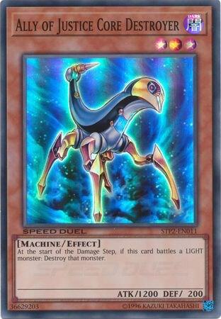 Ally of Justice Core Destroyer STP2-EN011 card from Speed Duel: Tournament Pack 2