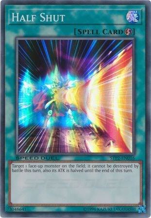 Half Shut STP2-EN016 card from Speed Duel: Tournament Pack 2