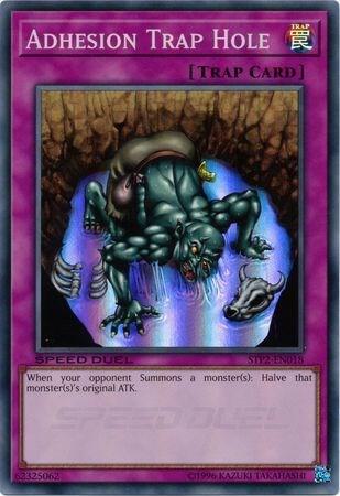 Adhesion Trap Hole STP2-EN018 card from Speed Duel: Tournament Pack 2