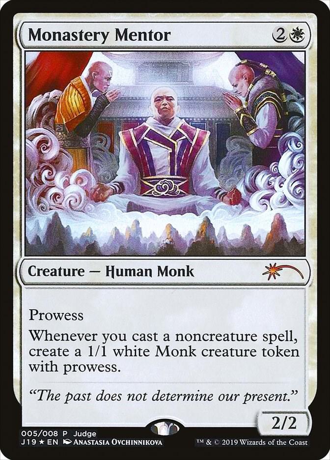 Monastery Mentor 5 card from Judge Promos