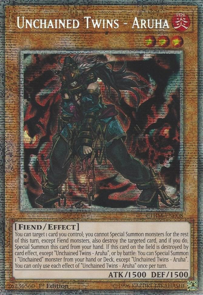 Unchained Twins - Aruha (Starlight Rare) CHIM-EN008 card from Chaos Impact