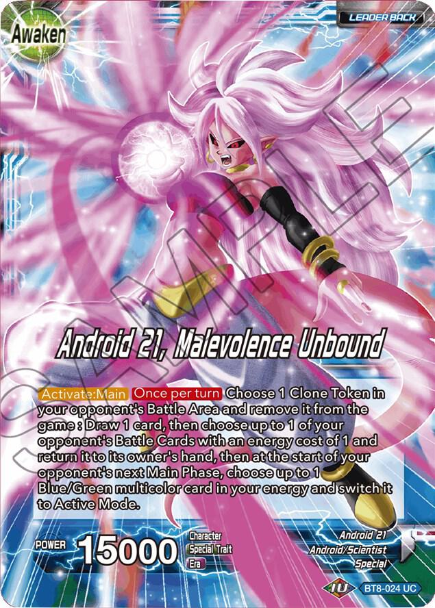 Android 21 // Android 21, Malevolence Unbound BT8-024 card from Malicious Machinations