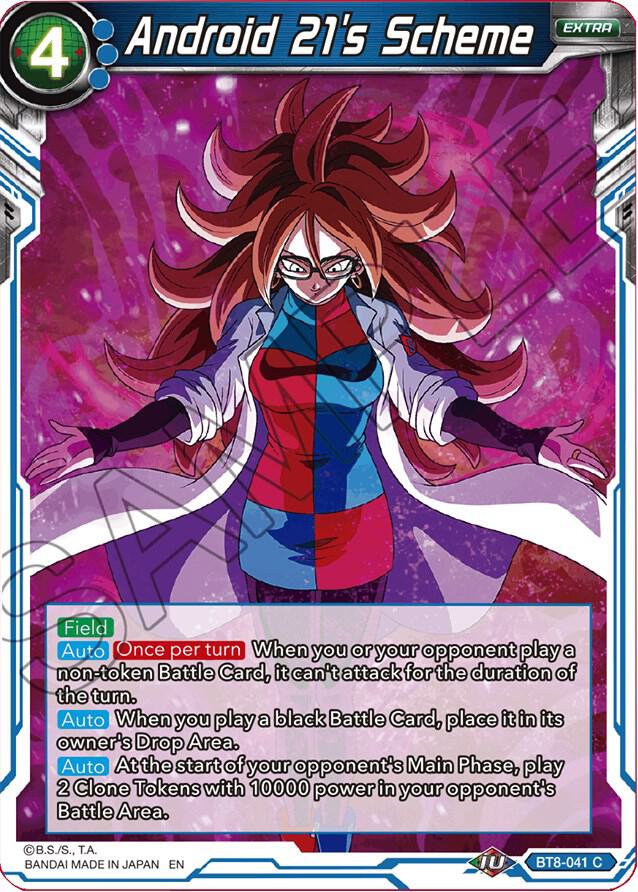 Android 21's Scheme BT8-041 card from Malicious Machinations
