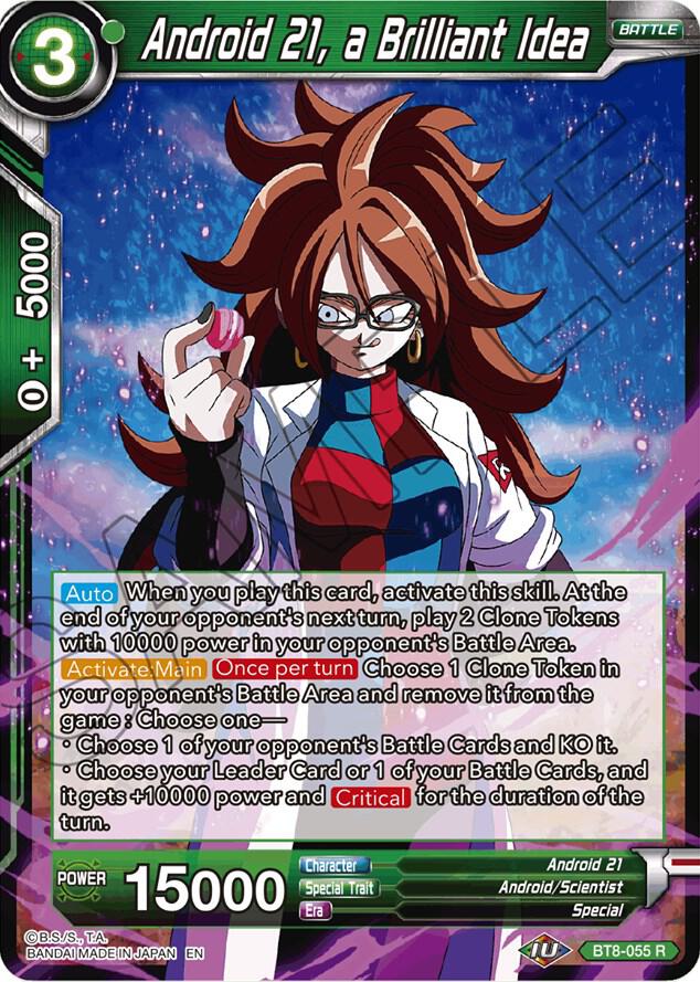 Android 21, a Brilliant Idea BT8-055 card from Malicious Machinations