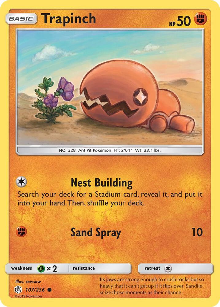 Trapinch 107/236 card from SM - Cosmic Eclipse