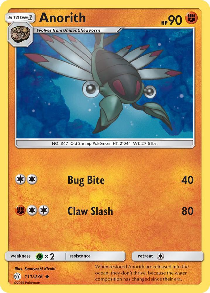 Anorith 111/236 card from SM - Cosmic Eclipse