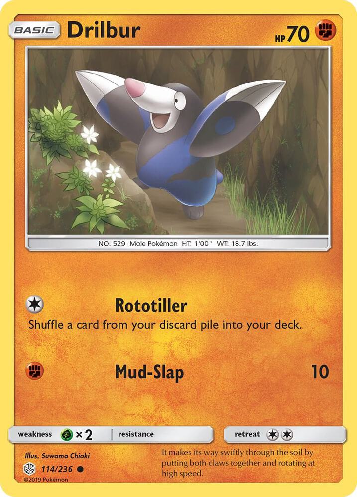 Drilbur 114/236 card from SM - Cosmic Eclipse
