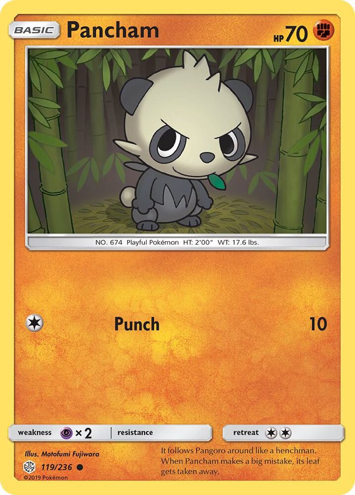 Pancham 119/236 card from SM - Cosmic Eclipse