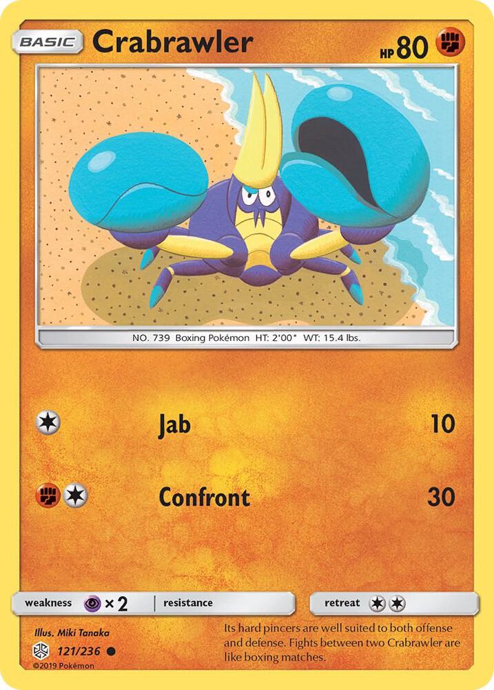 Crabrawler 121/236 card from SM - Cosmic Eclipse