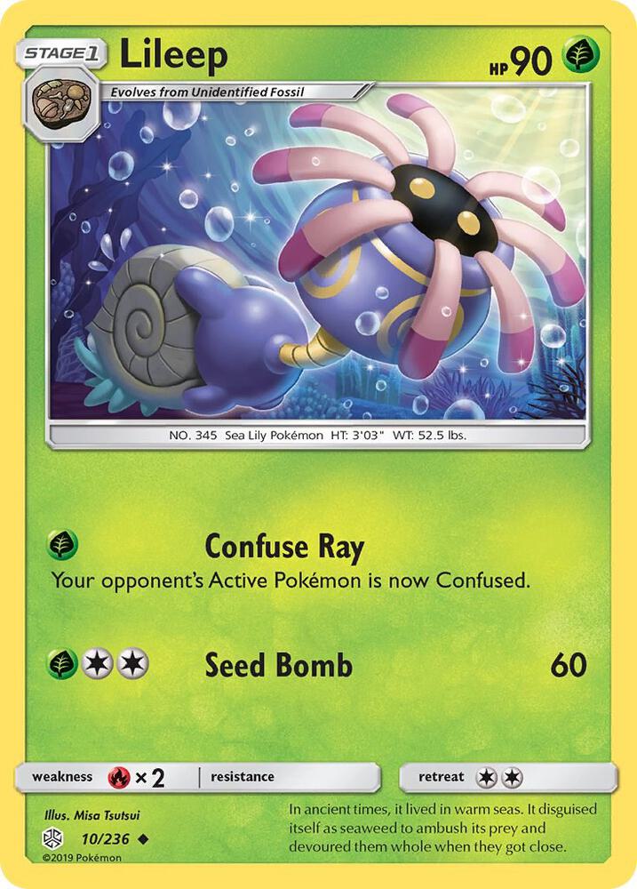 Lileep 10/236 card from SM - Cosmic Eclipse
