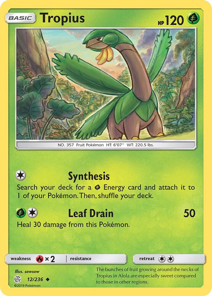Tropius 12/236 card from SM - Cosmic Eclipse