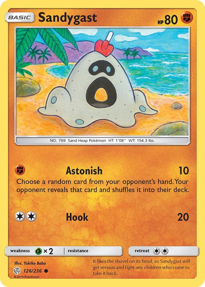 Sandygast 126/236 card from SM - Cosmic Eclipse
