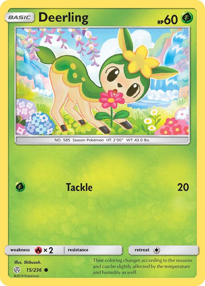 Deerling 15/236 card from SM - Cosmic Eclipse