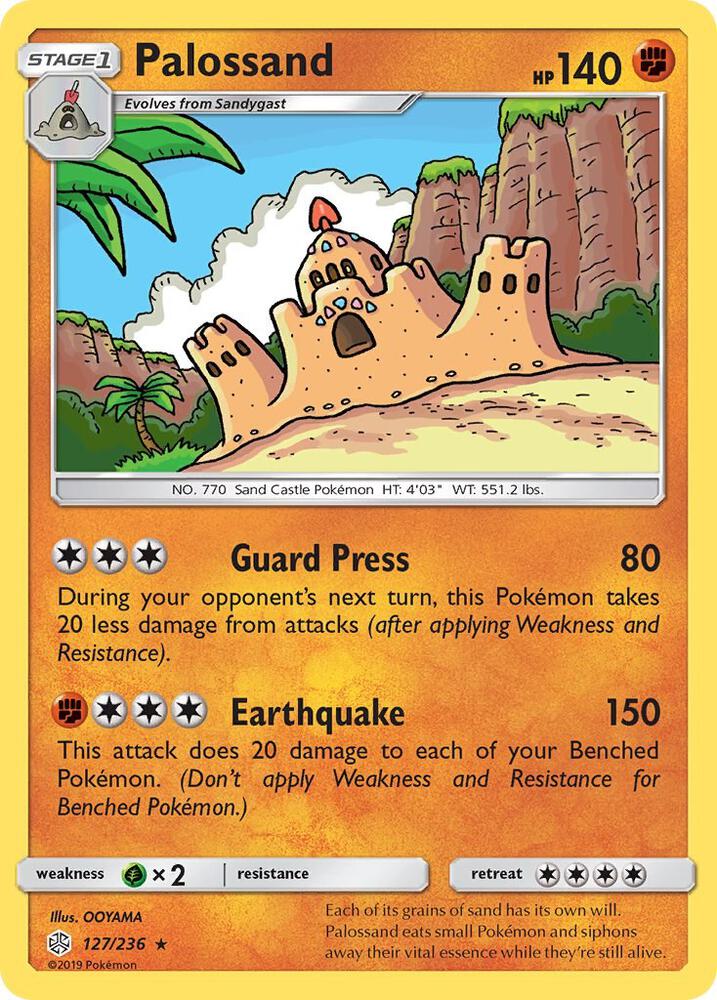 Palossand 127/236 card from SM - Cosmic Eclipse