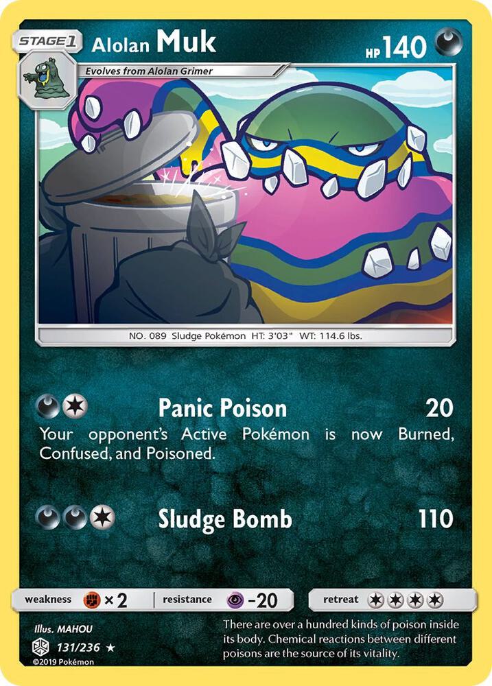 Alolan Muk 131/236 card from SM - Cosmic Eclipse