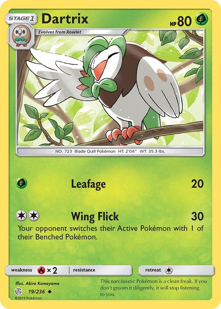 Dartrix 19/236 card from SM - Cosmic Eclipse