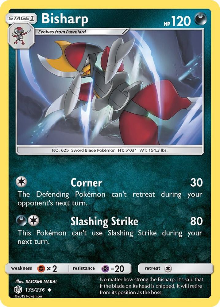 Bisharp 135/236 card from SM - Cosmic Eclipse