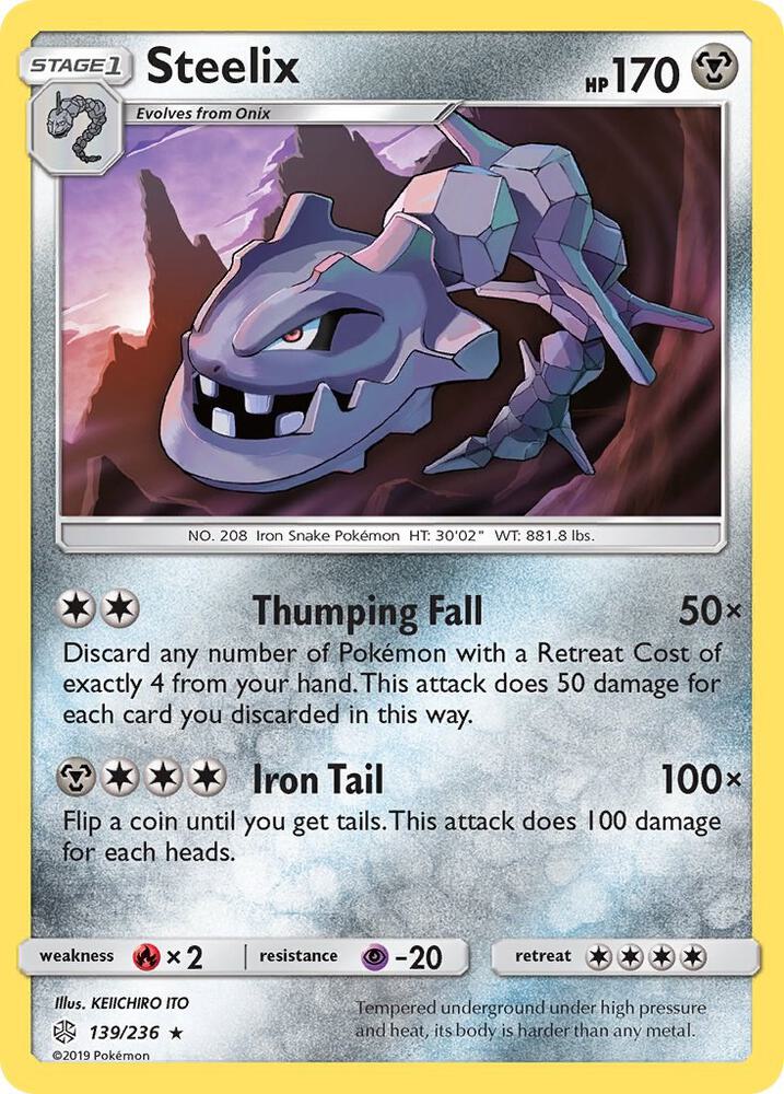 Steelix 139/236 card from SM - Cosmic Eclipse
