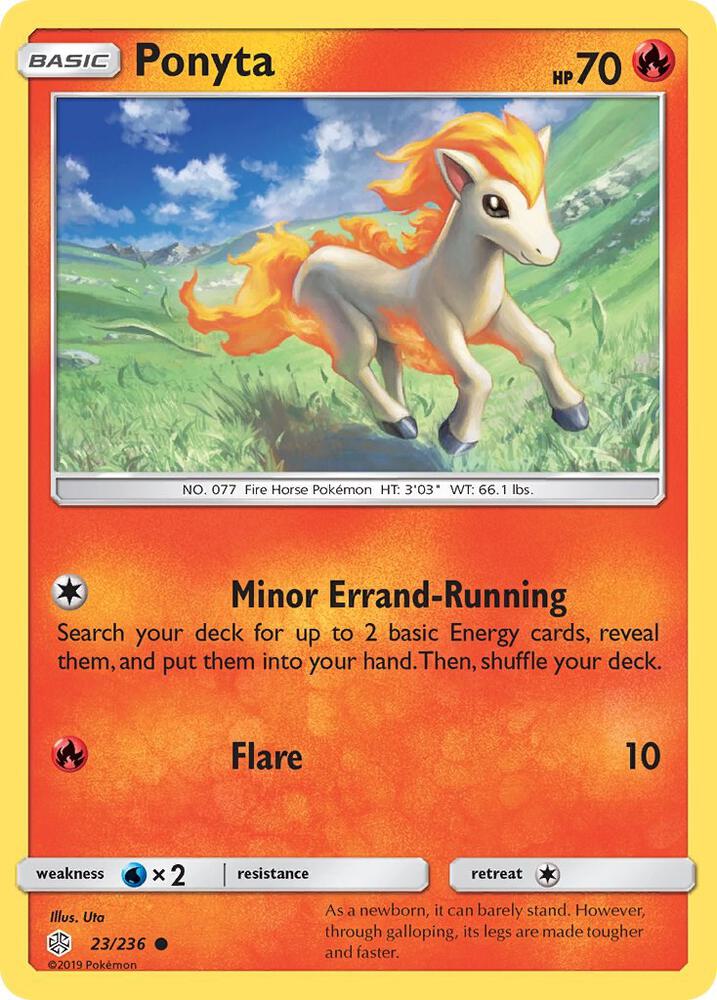 Ponyta 23/236 card from SM - Cosmic Eclipse