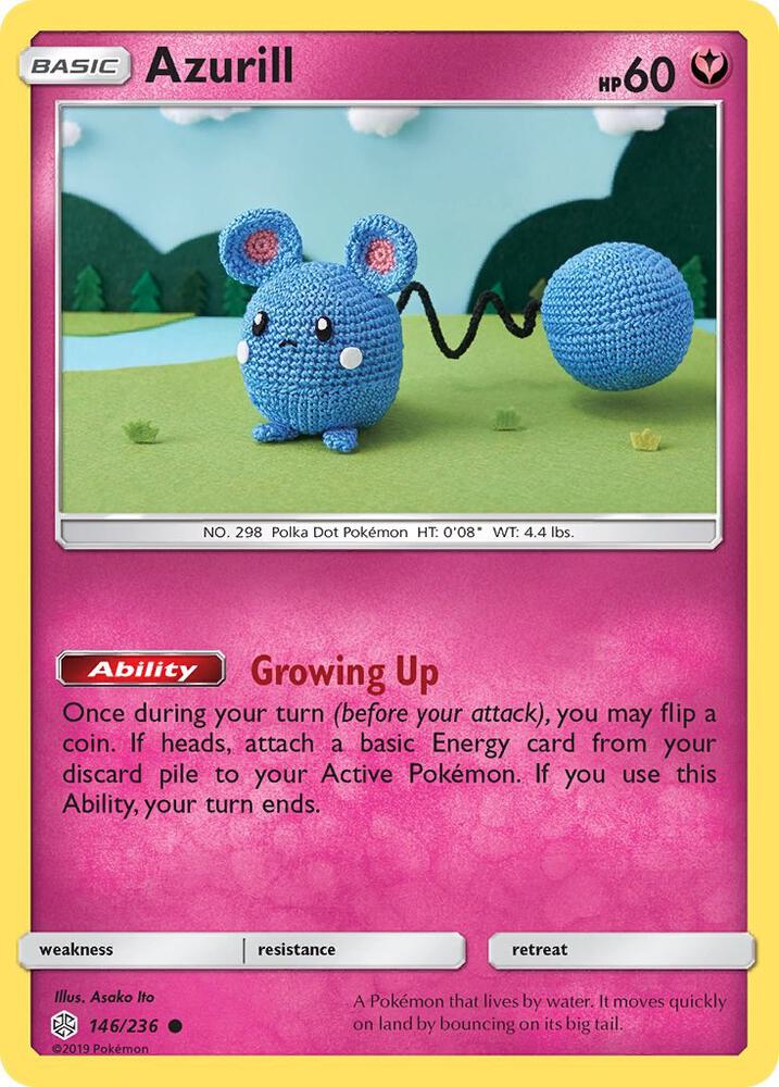 Azurill 146/236 card from SM - Cosmic Eclipse
