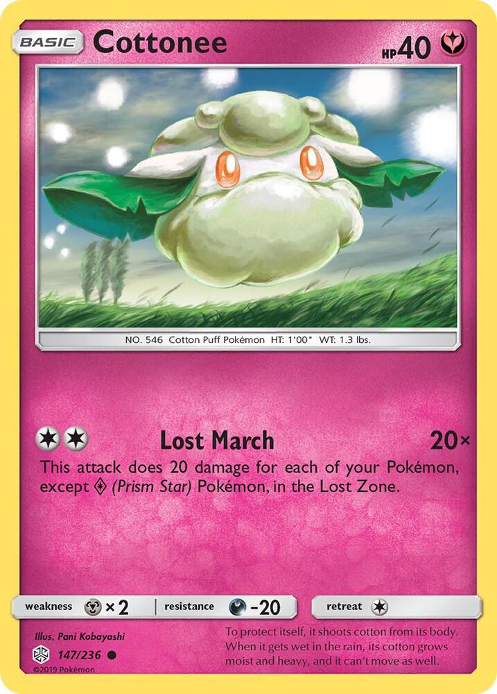 Cottonee 147/236 card from SM - Cosmic Eclipse