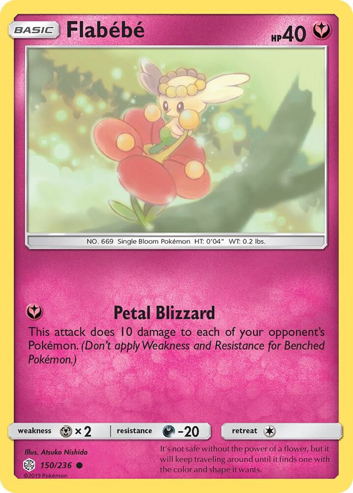 Flabebe 150/236 card from SM - Cosmic Eclipse