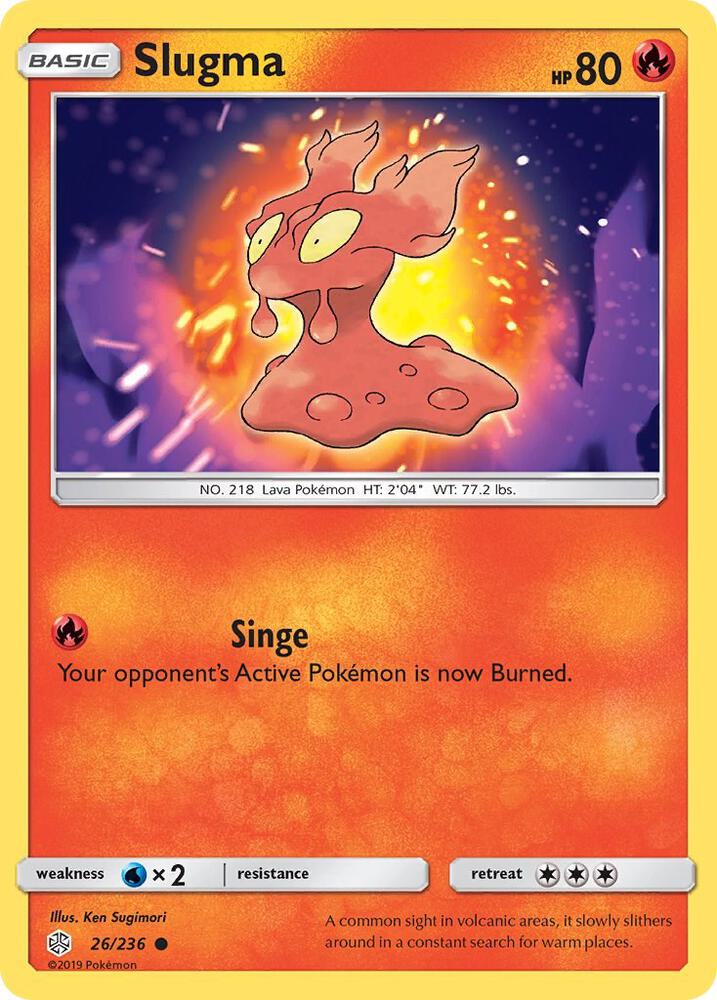 Slugma 26/236 card from SM - Cosmic Eclipse