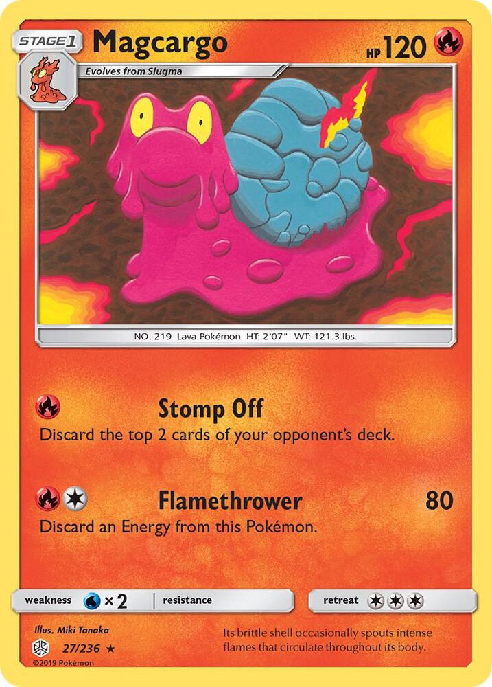 Magcargo 27/236 card from SM - Cosmic Eclipse