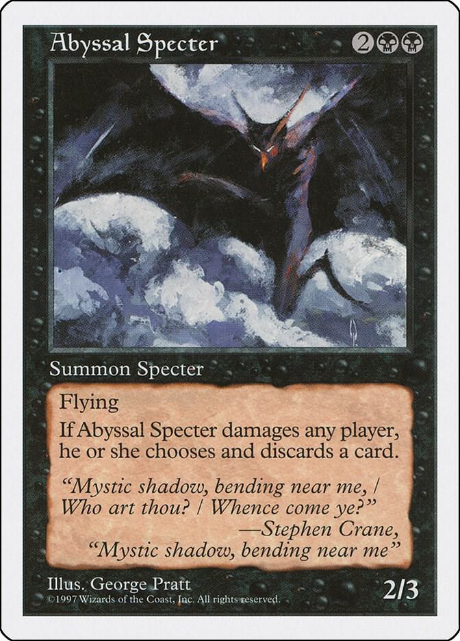 Abyssal Specter card from Fifth Edition