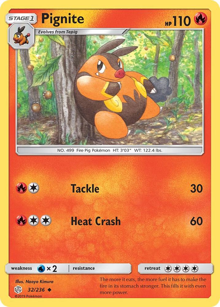 Pignite 32/236 card from SM - Cosmic Eclipse