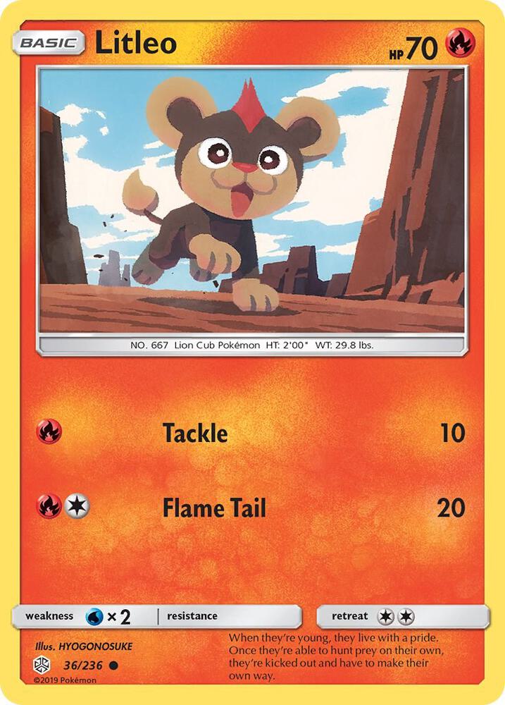 Litleo 36/236 card from SM - Cosmic Eclipse