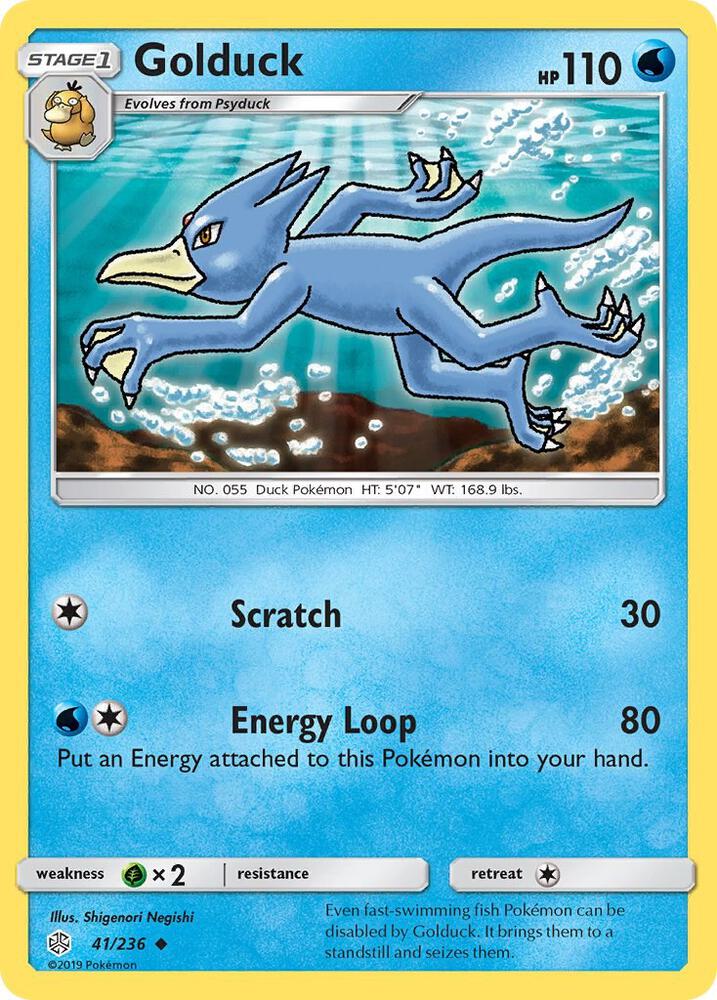 Golduck 41/236 card from SM - Cosmic Eclipse