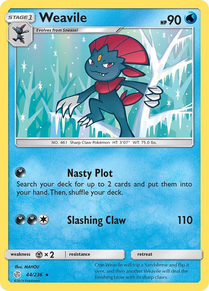 Weavile 44/236 card from SM - Cosmic Eclipse