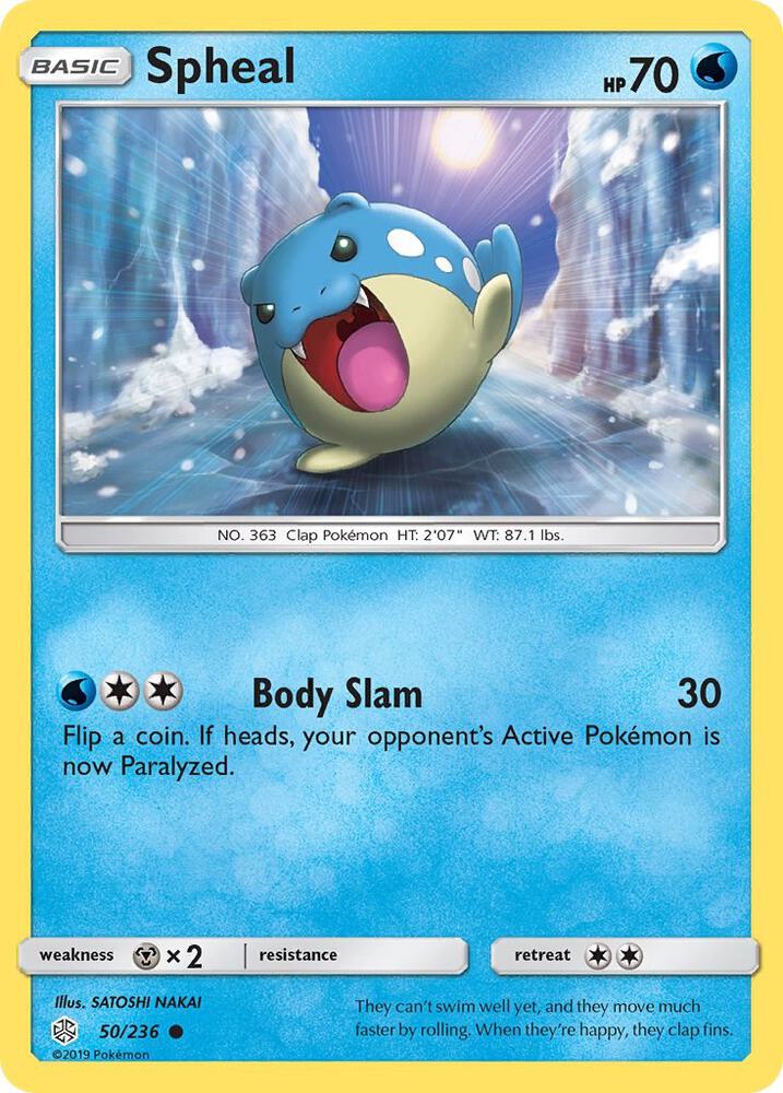 Spheal 50/236 card from SM - Cosmic Eclipse