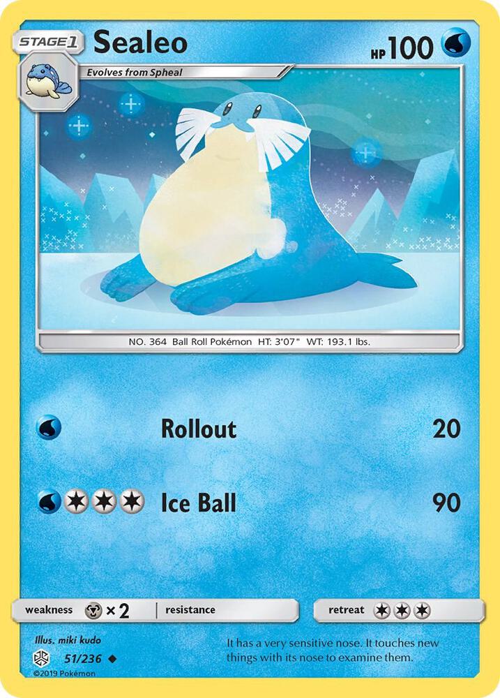 Sealeo 51/236 card from SM - Cosmic Eclipse