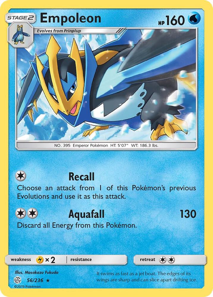 Empoleon 56/236 card from SM - Cosmic Eclipse