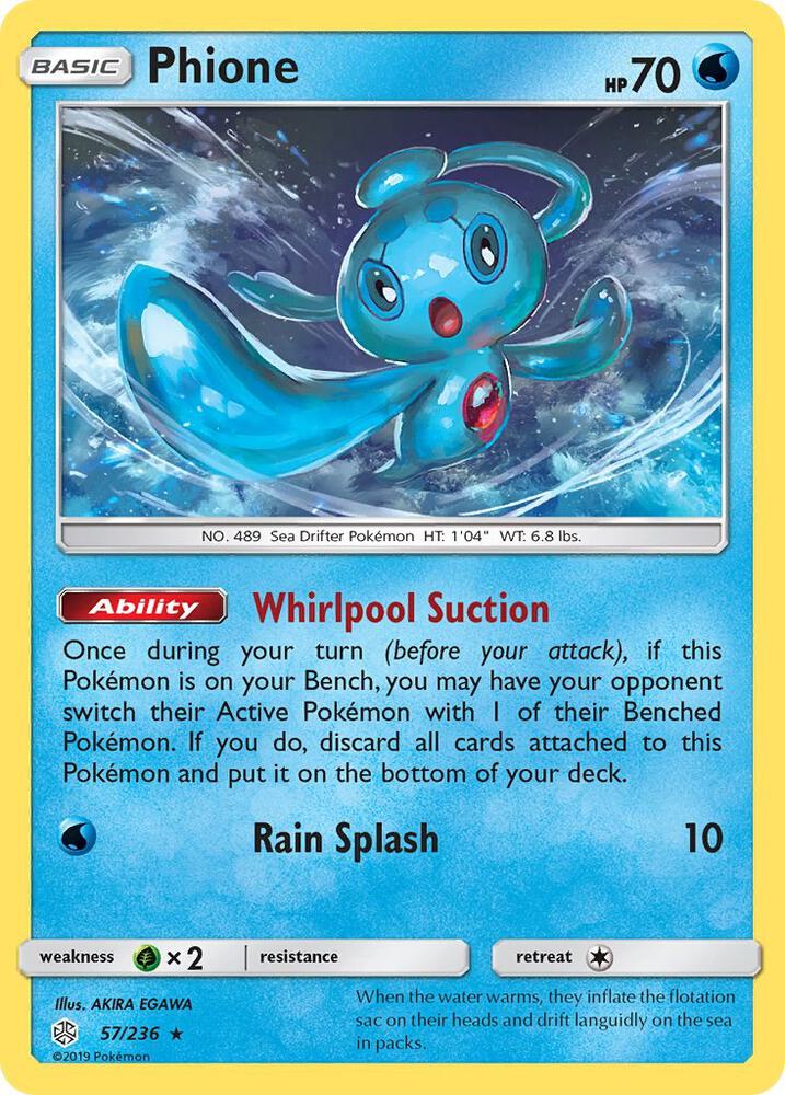 Phione 57/236 card from SM - Cosmic Eclipse