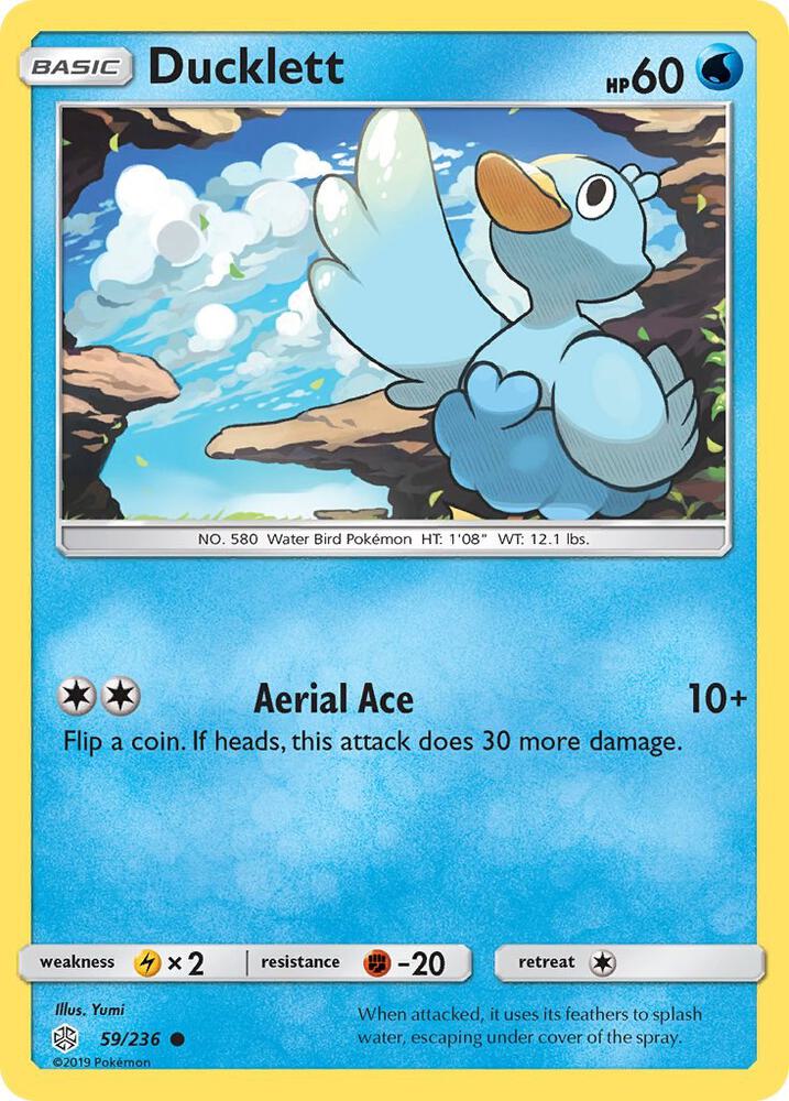 Ducklett 59/236 card from SM - Cosmic Eclipse