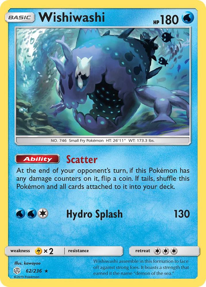Wishiwashi 62/236 card from SM - Cosmic Eclipse