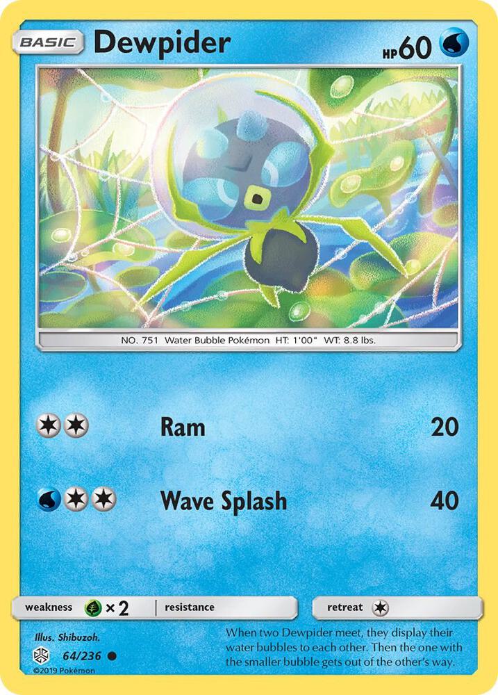 Dewpider 64/236 card from SM - Cosmic Eclipse