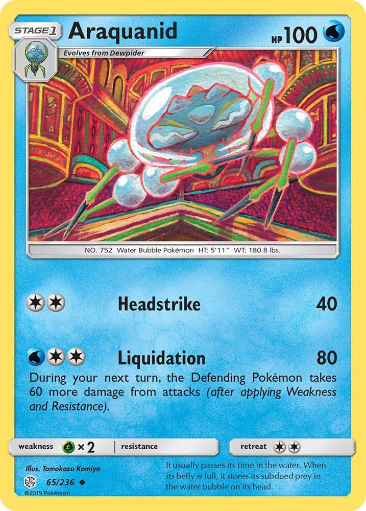 Araquanid 65/236 card from SM - Cosmic Eclipse