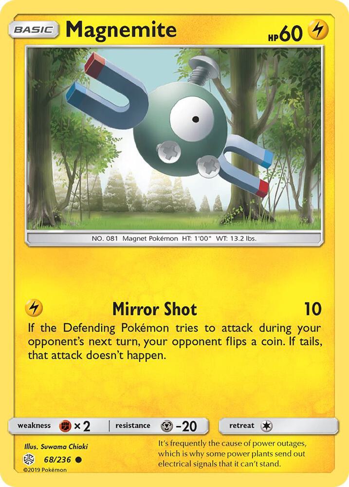 Magnemite 68/236 card from SM - Cosmic Eclipse