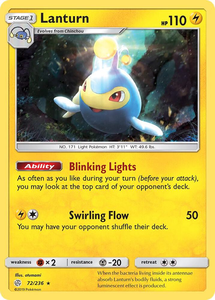 Lanturn 72/236 card from SM - Cosmic Eclipse