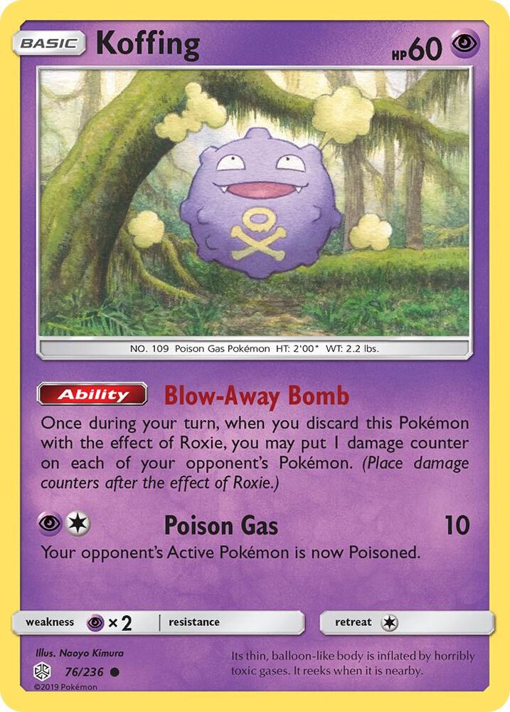 Koffing 76/236 card from SM - Cosmic Eclipse