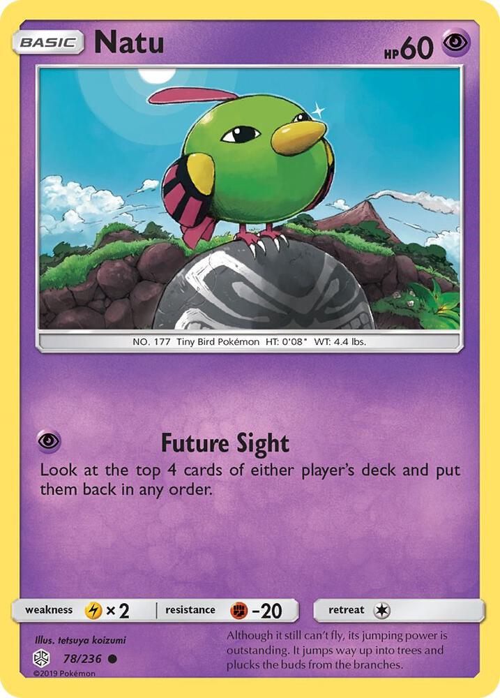 Natu 78/236 card from SM - Cosmic Eclipse