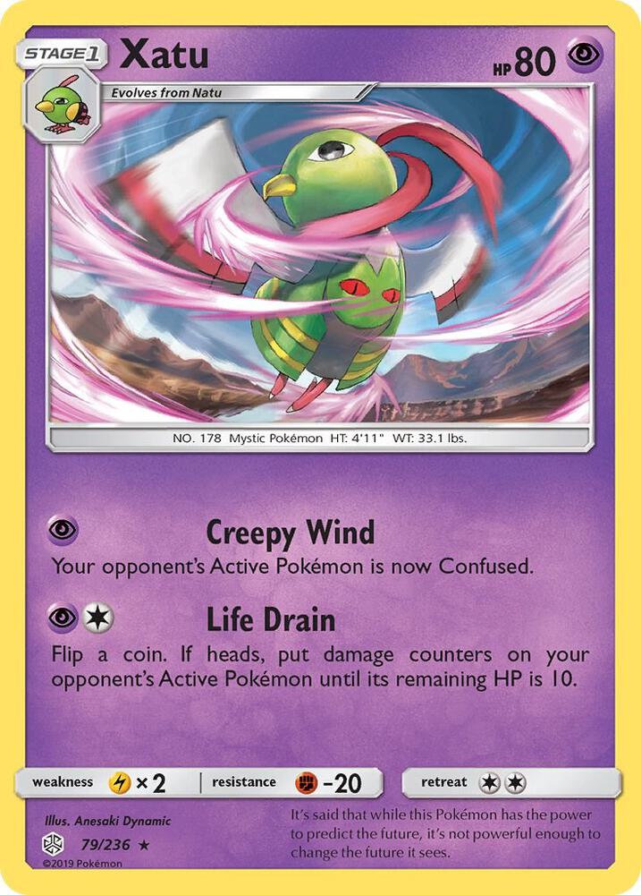 Xatu 79/236 card from SM - Cosmic Eclipse
